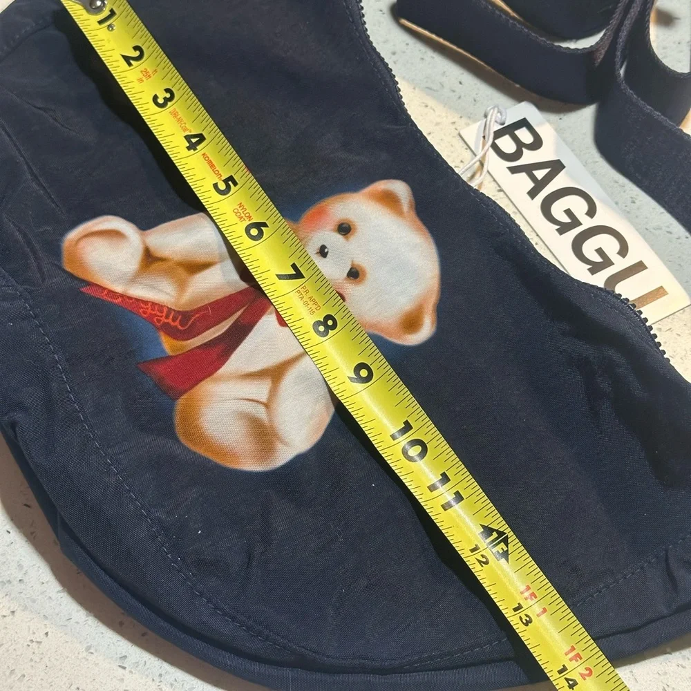 New! BAGGU medium crescent with a teddy bear graphic / new with tags! - Picture 10 of 16